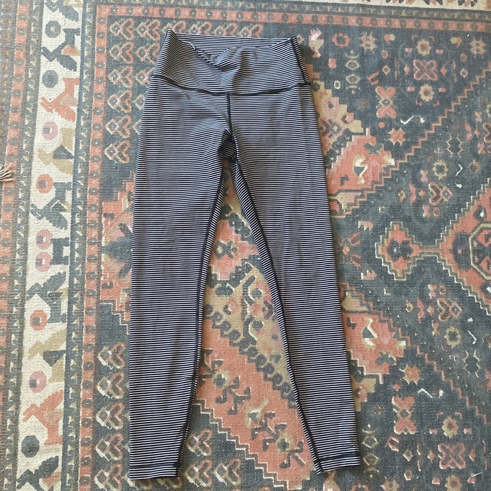 Striped High Rise 28” Wunder Under Lululemon Leggings